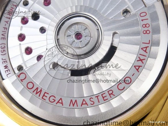 0124 WeatherProof De Ville Power Reserve YG MKF 1:1 Best Edition Black Dial on Black Leather Strap A 7758